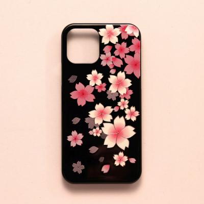 iPhone 12 / 12 Pro カバー　高盛り蒔絵　桜