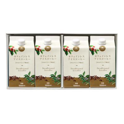 【ギフト】カフェインレス・アイスコーヒー(無糖)4本ギフト